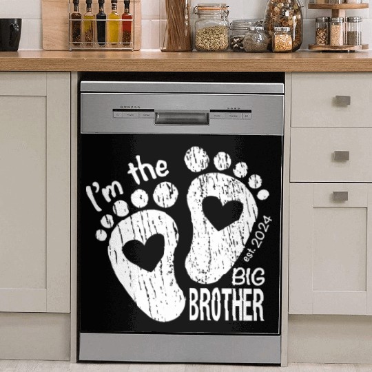 I’m the big brother -newborn sibling design Dish Washer Covers