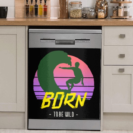 Born to Be Wild Vintage Dish Washer Covers