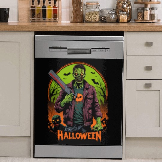 Undead Nightmare: Zombie Halloween Graphic Dish Washer Covers