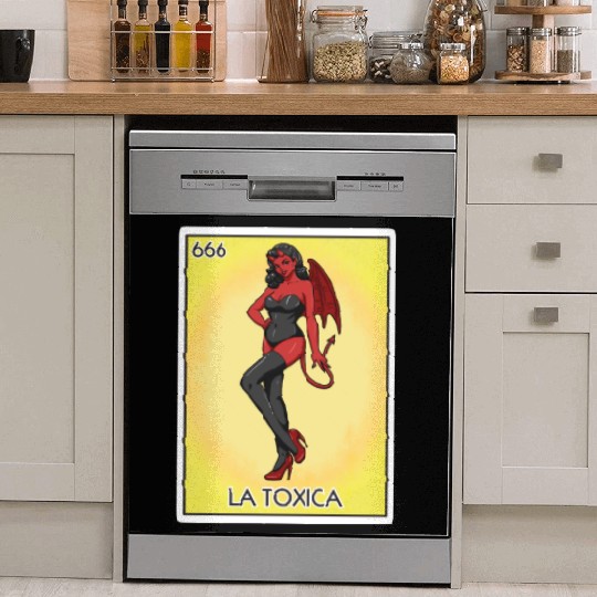 La Toxica Card Funny Toxic Women's La Toxica Dish Washer Covers