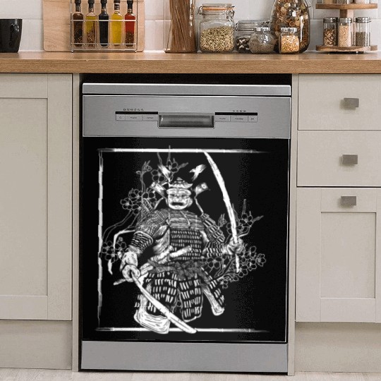 Kanji Japan Katana Sword Ninja Samurai Dish Washer Covers