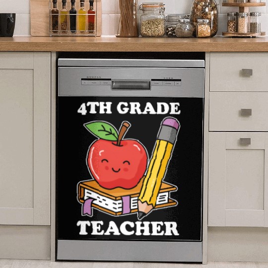 4th Grade Teacher Back to School Dish Washer Covers