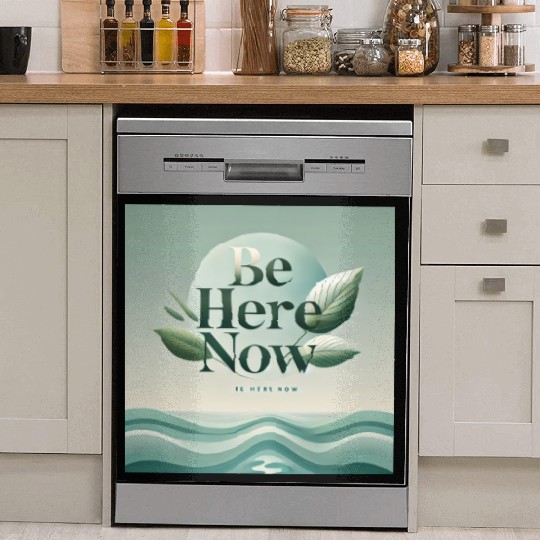 "Be Here Now - Mindful Living" Dish Washer Covers