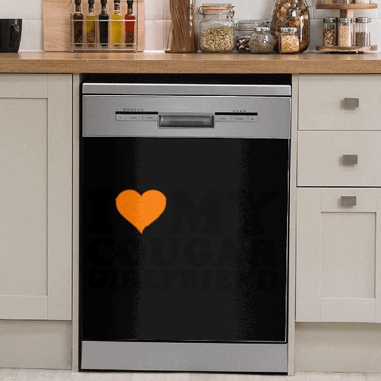 I Love Cougars Cougar Humor Valentine's Day 1WH2 Dish Washer Covers