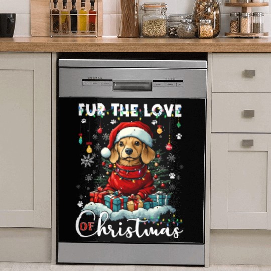 Dachshund Christmas Tree Lights Decorations Dog Dish Washer Covers