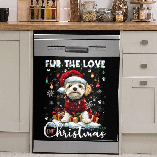 Havanese Christmas Tree Lights Decorations Dog Dish Washer Covers