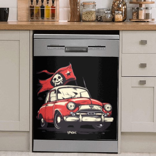 Communist Soviet Pirate Retro Car Dish Washer Covers