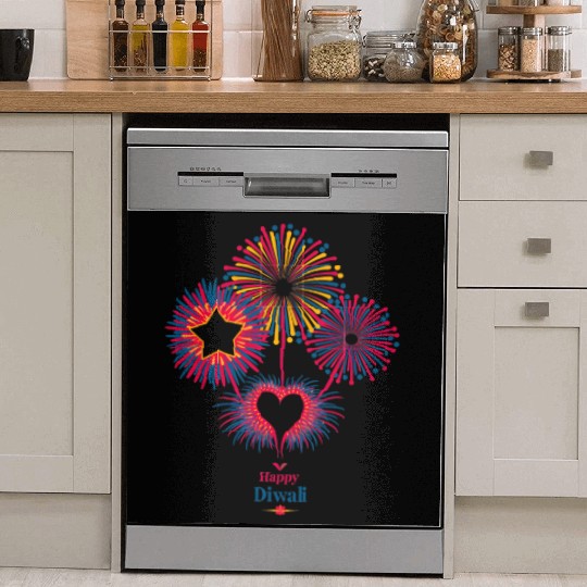 Fireworks for Diwali Celebration Dish Washer Covers
