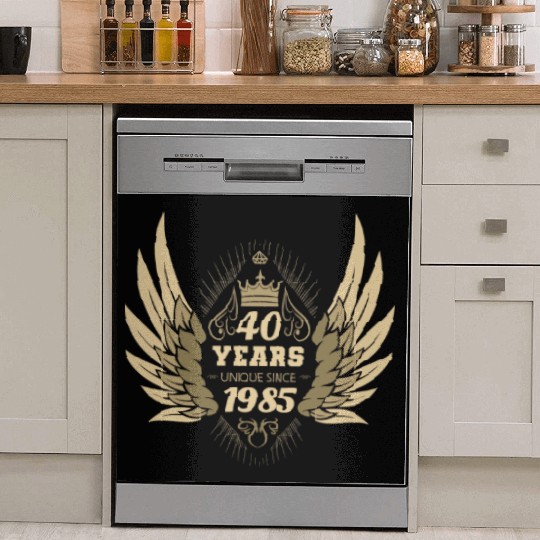 Unique since 1985 40th Birthday Dish Washer Covers