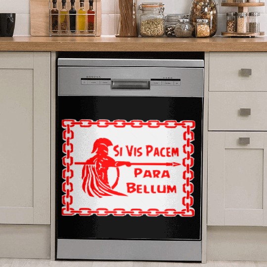 Spartan Si Vis Pacem Para Bellum LIKE US ON FB #U Dish Washer Covers