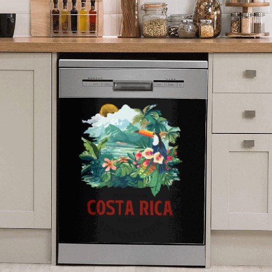 Costa Rica Nature & Macaw Adventure Dish Washer Covers