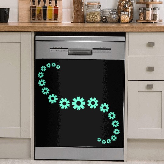 Many Pretty Daisy Flowers Decorative Nature Design Dish Washer Covers