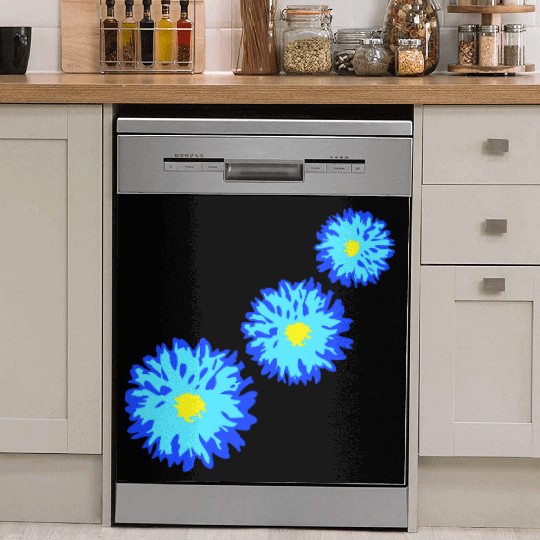 Many Pretty Daisy Flowers Decorative Nature Design Dish Washer Covers
