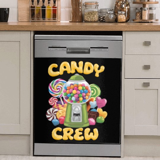 Candy Security Crew Lollipop Gummy Sweet Birthday Dish Washer Covers