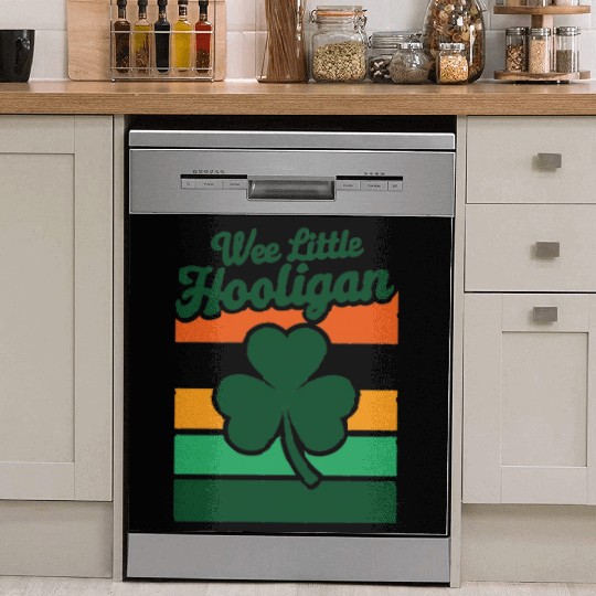 St Patricks Day Wee Little Hooligan Funny Dish Washer Covers