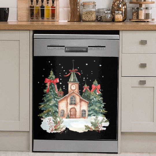 Oh Come Let Us Adore Him Funny Chrismas Jesus Dish Washer Covers