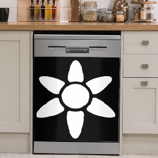 Small Daisy Flower White Decorative Beautiful Cool Dish Washer Covers