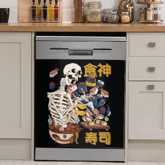Goth Skeleton Dish Washer Covers Japanese Dish Washer Covers Sushi