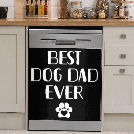 Dog Lover Dish Washer Covers, Best Dog Dad Ever, Gift For Do