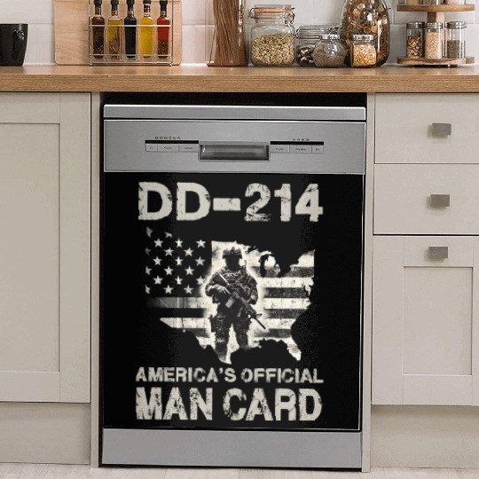 DD 214 America s Official Man Card Dish Washer Covers