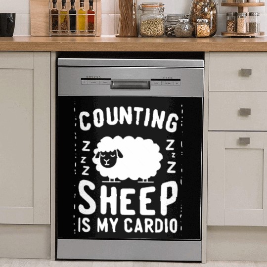 Counting Sheep is My Cardio Dish Washer Covers