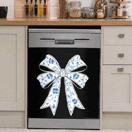 Christmas Coquette Bow, Merry Christmas Dish Washer Covers