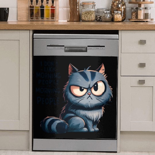 Anti-Morning Grumpy Cat Dish Washer Covers