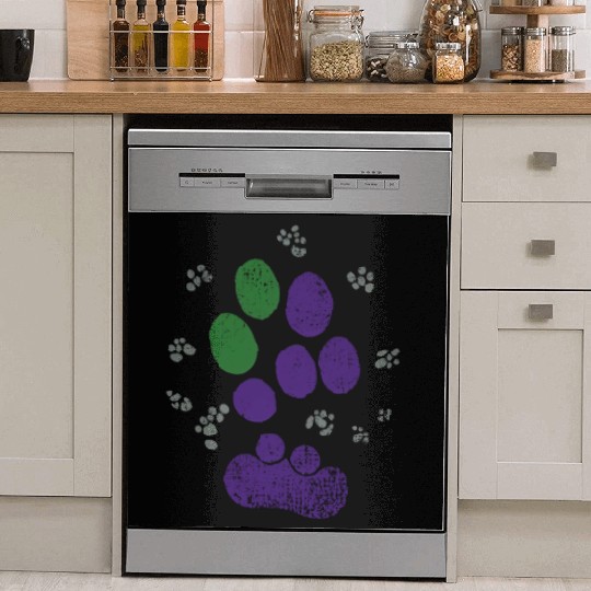 AroAce Cat Paw Prints Dish Washer Covers