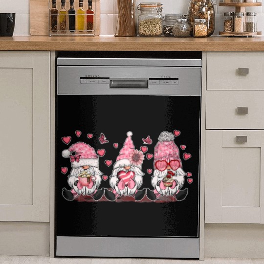 Gnomes Valentines Revelin Dish Washer Covers