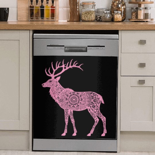 Mandala Hirsch Deer Mystical Madalas Dish Washer Covers
