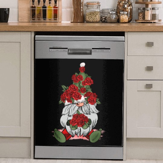 Gnomes Valentines Revelin, Valentines Retro Dish Washer Covers