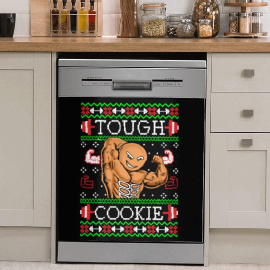 Gingerbread Man Funny Christmas Workout Gym Ugly Dish Washer Covers