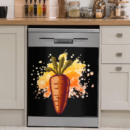 Vegetarian Veganer Carrot Dish Washer Covers