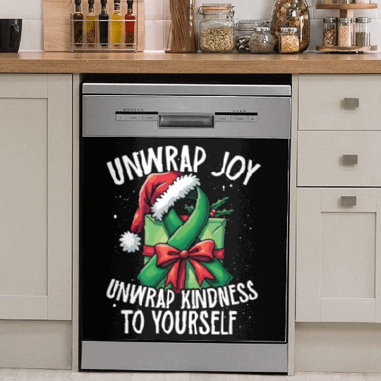 Unwrap Joy kindness to yourself Mental Health Dish Washer Covers