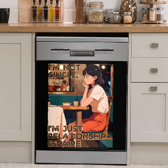 Not Single Just Relationship Impaired Valentines Dish Washer Covers