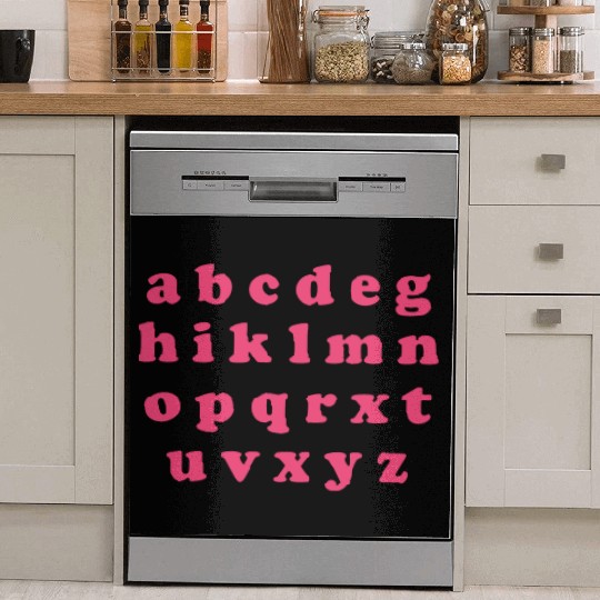 Alphabet Valentine Sublimation Dish Washer Covers