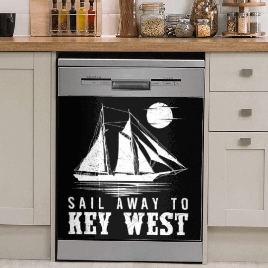 Florida SAIL AWAY TO KEY-WEST Florida Keys Dish Washer Covers