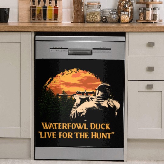 Waterfowl Duck Live for the Hunt Cast Around Dish Washer Covers