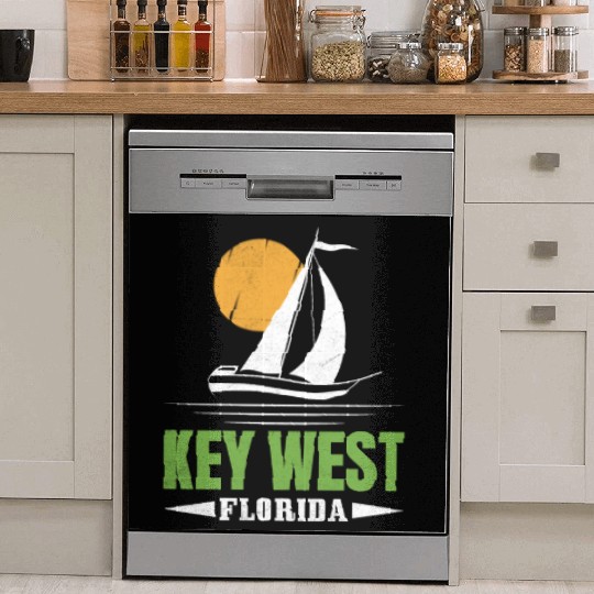 KEY-WEST FLORDIA Sailing West Keys Sailing Outfit Dish Washer Covers