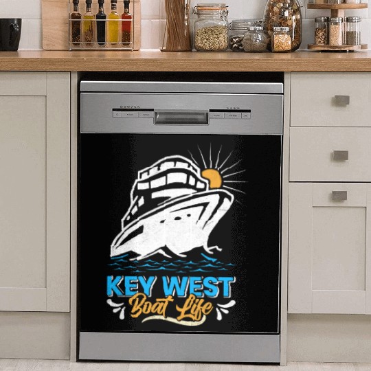 KEY-WEST BOAT LIFE Sailing Florida Keys West Keys Dish Washer Covers