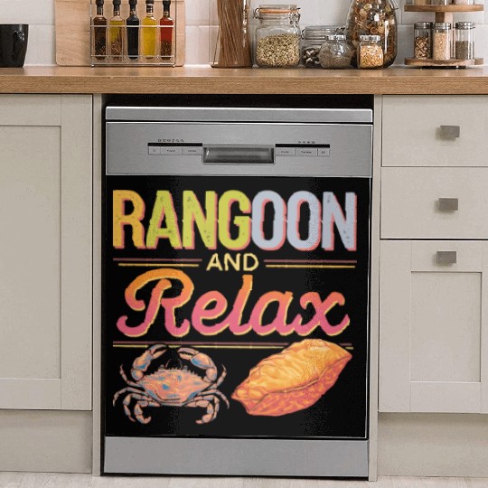 Crab Rangoon Lover American Chinese Sea Food Dish Washer Covers