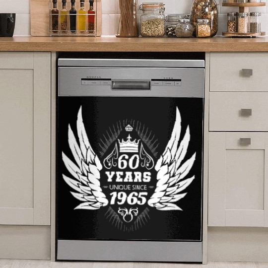 60 Years Unique Angel Wings Crown Dish Washer Covers