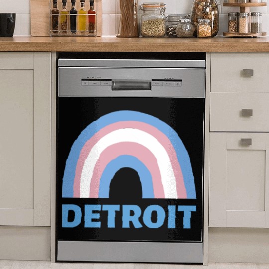 Detroit Transgender Flag Dish Washer Covers