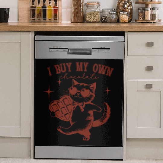 Funny Chocolate lover Cat Owners Gift Dish Washer Covers