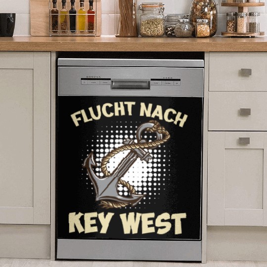 Florida Sailing FLYING TO KEY-WEST Sunshine-State Dish Washer Covers