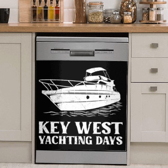 KEY-WEST YACHTING DAYS Florida Keys Sunshine-State Dish Washer Covers