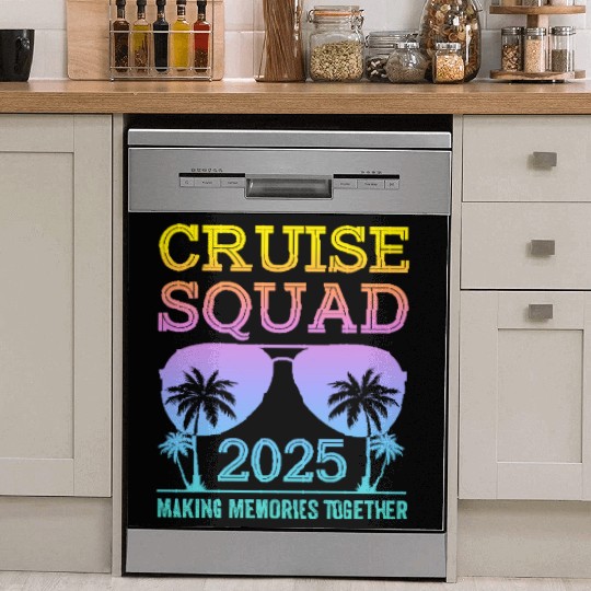 Cruise Squad 2025 - Ultimate Vacation Vibes Dish Washer Covers