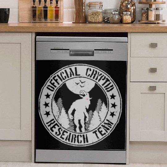Cryptid Research Team | Aliens Cryptids Goatman Dish Washer Covers