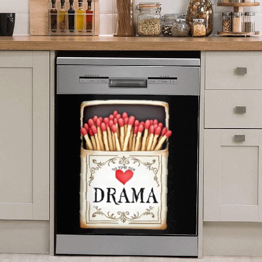anti valentine no time for drama Dish Washer Covers