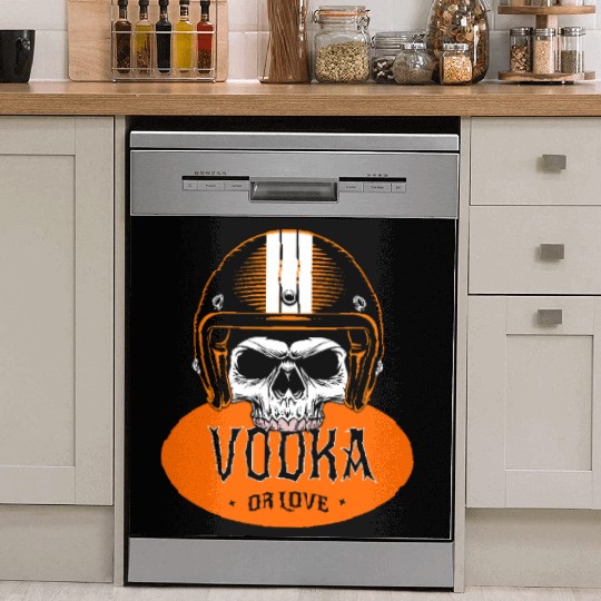 v is for vodka valentines VODKA RIDER Dish Washer Covers